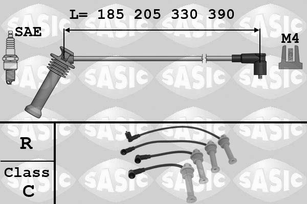 Sasic 9286043 - Комплект проводов зажигания autosila-amz.com
