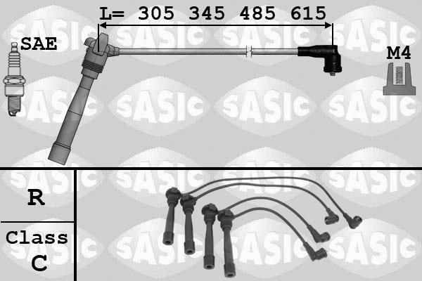 Sasic 9286047 - Комплект проводов зажигания autosila-amz.com