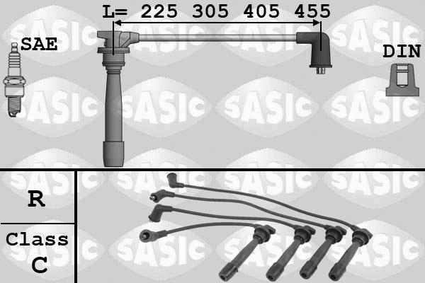 Sasic 9286051 - Комплект проводов зажигания autosila-amz.com