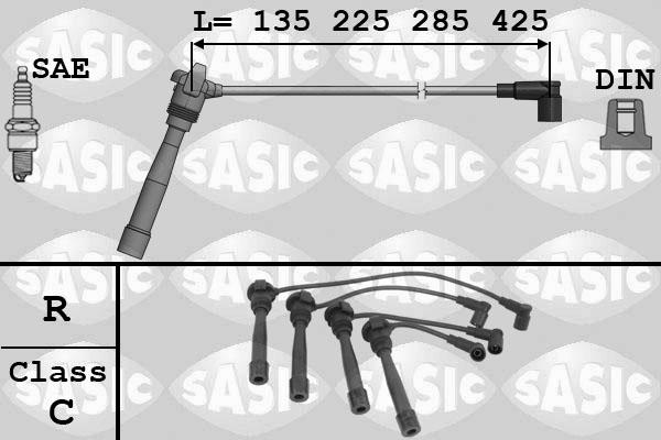Sasic 9286064 - Комплект проводов зажигания autosila-amz.com