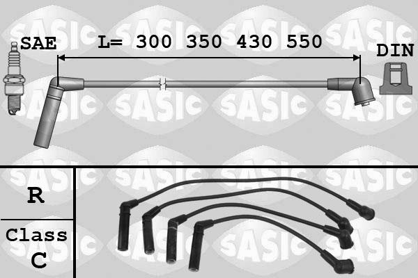 Sasic 9286007 - Комплект проводов зажигания autosila-amz.com