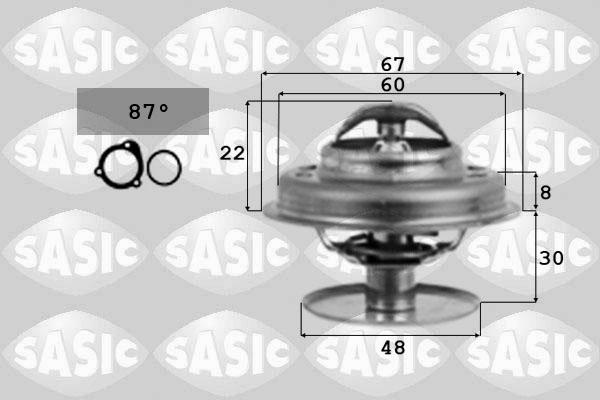 Sasic 4000356 - Термостат охлаждающей жидкости / корпус autosila-amz.com