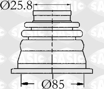 Sasic 4003408 - Пыльник, приводной вал autosila-amz.com