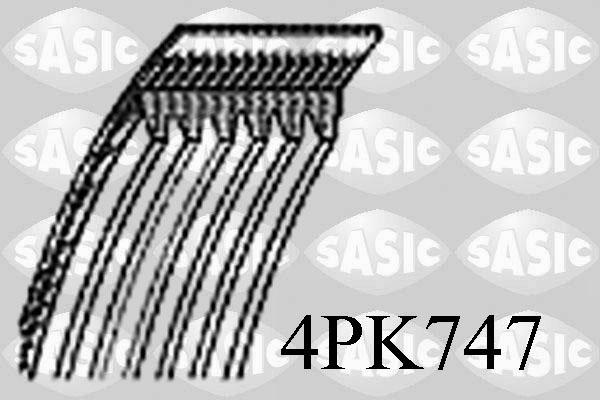Sasic 4PK747 - Поликлиновой ремень autosila-amz.com