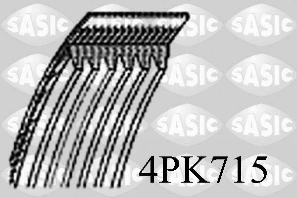 Sasic 4PK715 - Поликлиновой ремень autosila-amz.com