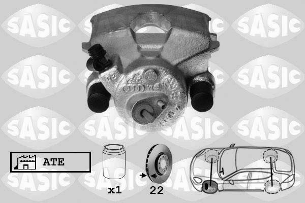 Sasic 6506004 - Тормозной суппорт autosila-amz.com