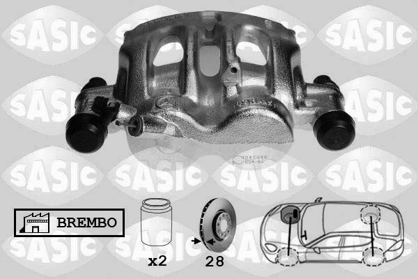 Sasic 6506169 - Тормозной суппорт autosila-amz.com