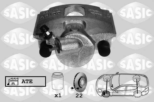 Sasic 6506108 - Тормозной суппорт autosila-amz.com