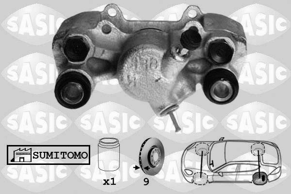 Sasic 6506204 - Тормозной суппорт autosila-amz.com