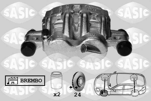 Sasic 6500058 - Тормозной суппорт autosila-amz.com