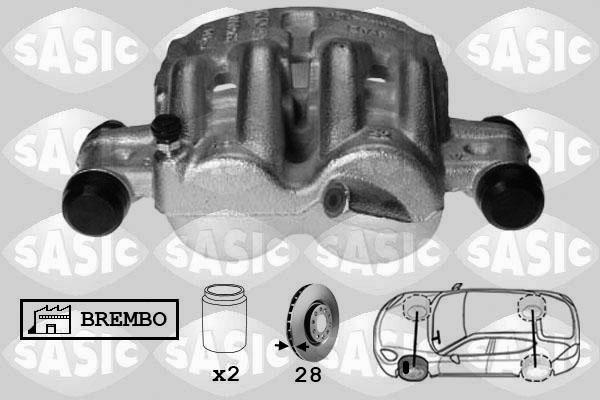 Sasic 6500062 - Тормозной суппорт autosila-amz.com