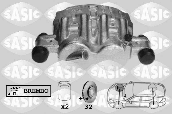 Sasic 6500075 - Тормозной суппорт autosila-amz.com