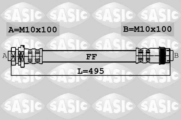 Sasic 6604030 - Тормозной шланг autosila-amz.com