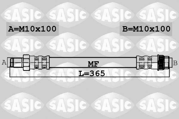 Sasic 6604022 - Тормозной шланг autosila-amz.com