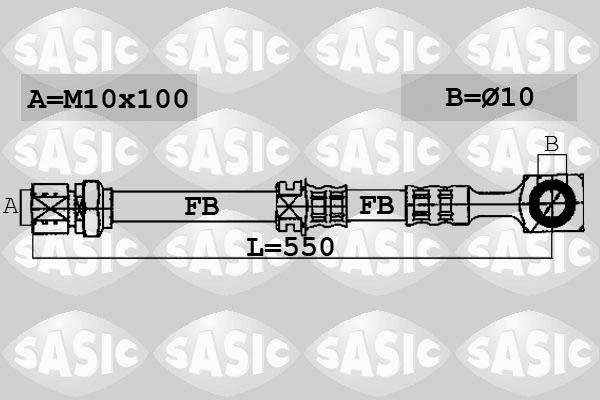 Sasic 6606099 - Тормозной шланг autosila-amz.com