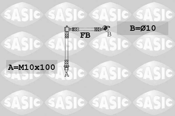 Sasic 6606092 - Тормозной шланг autosila-amz.com