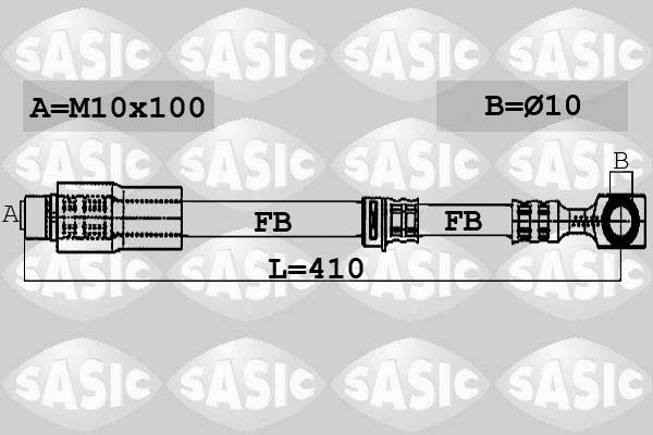 Sasic 6606044 - Тормозной шланг autosila-amz.com