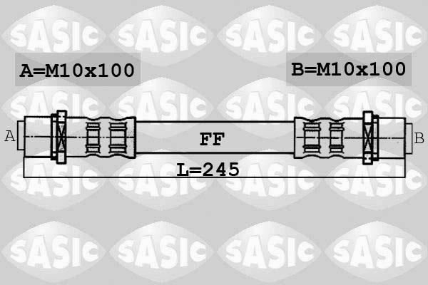 Sasic 6606045 - Тормозной шланг autosila-amz.com