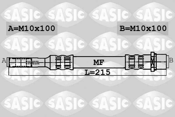 Sasic 6606046 - Тормозной шланг autosila-amz.com