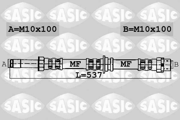 Sasic 6606040 - Тормозной шланг autosila-amz.com