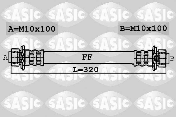 Sasic 6606059 - Тормозной шланг autosila-amz.com