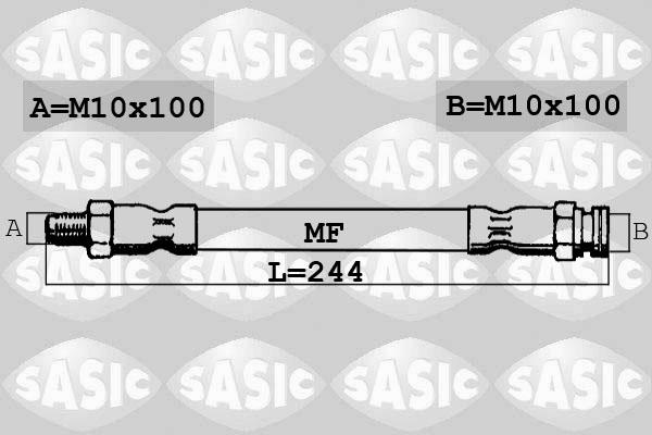 Sasic 6606065 - Тормозной шланг autosila-amz.com