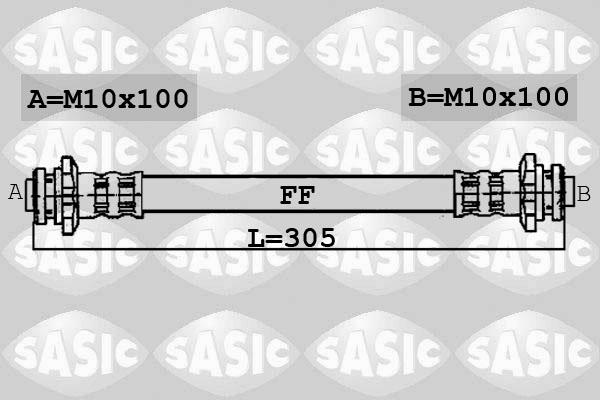 Sasic 6606066 - Тормозной шланг autosila-amz.com