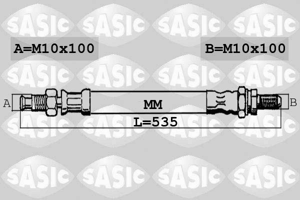 Sasic 6606005 - Тормозной шланг autosila-amz.com