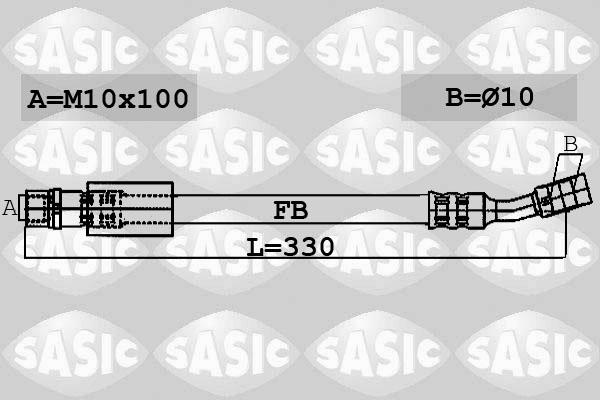 Sasic 6606084 - Тормозной шланг autosila-amz.com
