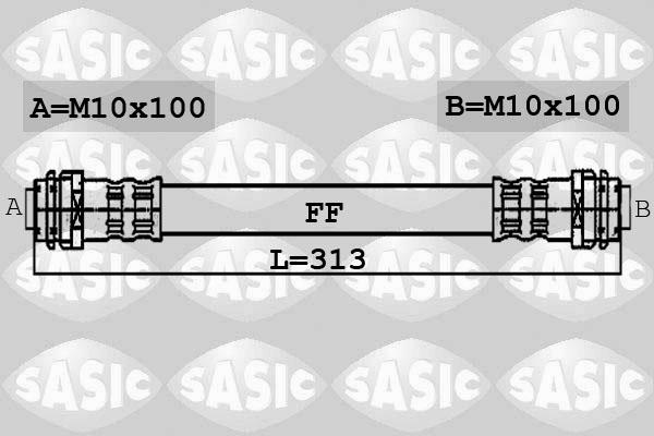 Sasic 6606086 - Тормозной шланг autosila-amz.com