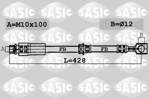 Sasic 6606083 - Тормозной шланг autosila-amz.com