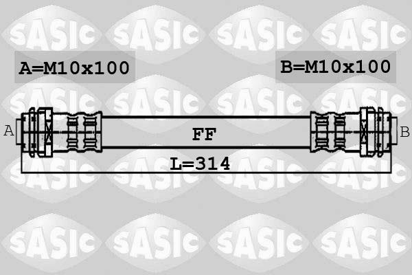 Sasic 6606087 - Тормозной шланг autosila-amz.com