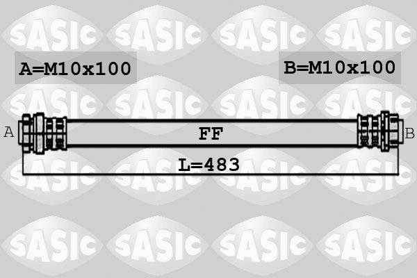 Sasic 6606030 - Тормозной шланг autosila-amz.com