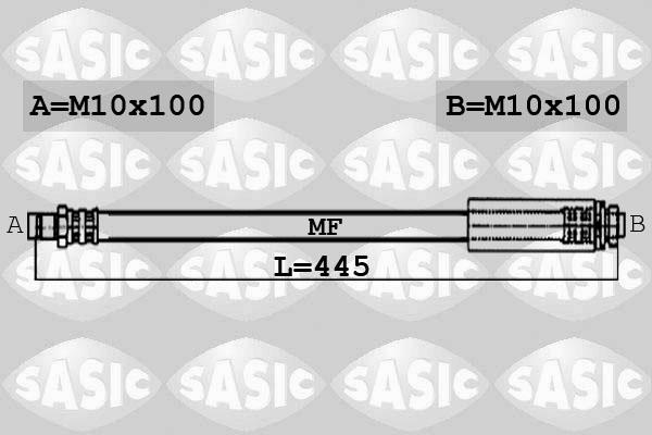 Sasic 6606031 - Тормозной шланг autosila-amz.com