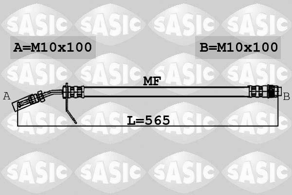 Sasic 6606074 - Тормозной шланг autosila-amz.com