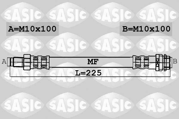 Sasic 6606078 - Тормозной шланг autosila-amz.com