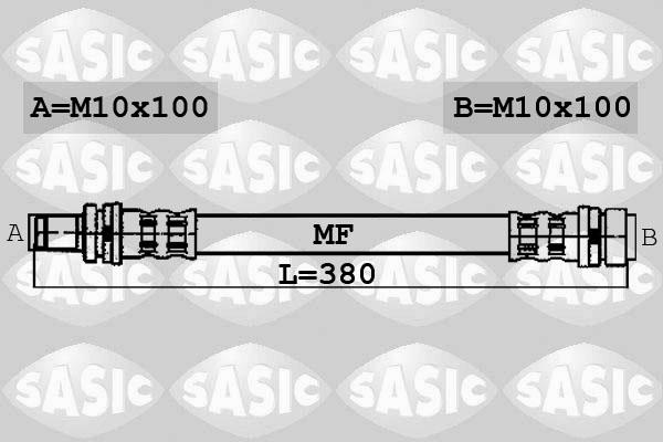 Sasic 6606190 - Тормозной шланг autosila-amz.com