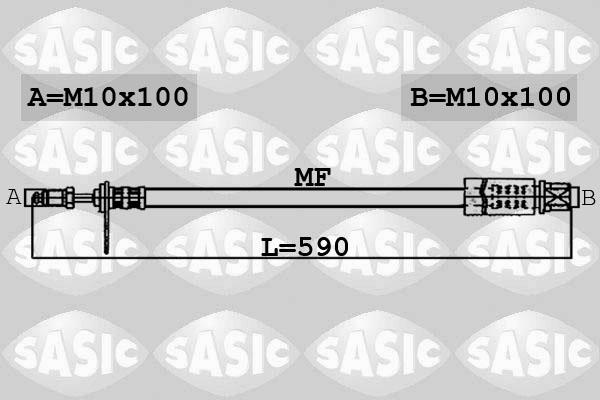 Sasic 6606148 - Тормозной шланг autosila-amz.com