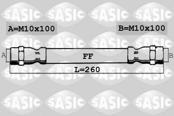 Sasic 6606100 - Тормозной шланг autosila-amz.com