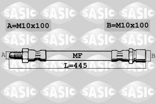 Sasic 6606110 - Тормозной шланг autosila-amz.com