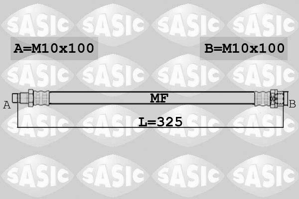 Sasic 6606247 - Тормозной шланг autosila-amz.com