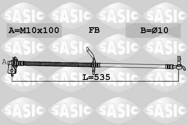 Sasic 6606250 - Тормозной шланг autosila-amz.com