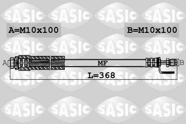 Sasic 6606213 - Тормозной шланг autosila-amz.com