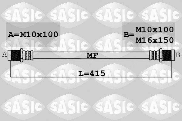 Sasic 6606234 - Тормозной шланг autosila-amz.com