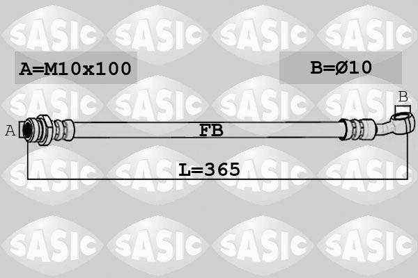 Sasic 6606231 - Тормозной шланг autosila-amz.com