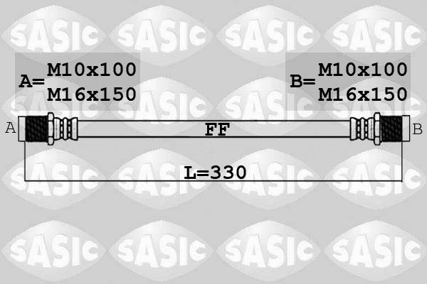 Sasic 6606238 - Тормозной шланг autosila-amz.com