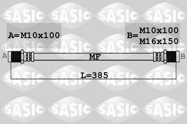 Sasic 6606233 - Тормозной шланг autosila-amz.com