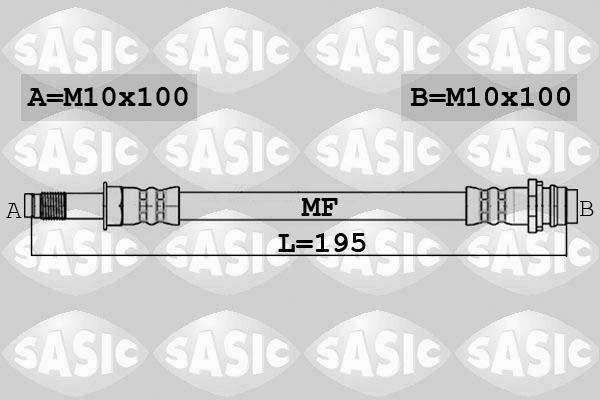 Sasic 6606229 - Тормозной шланг autosila-amz.com