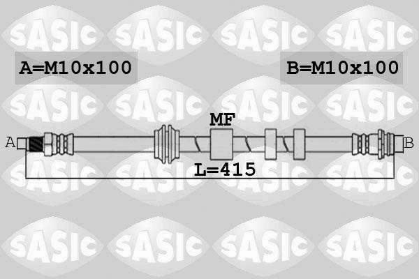 Sasic 6606221 - Тормозной шланг autosila-amz.com