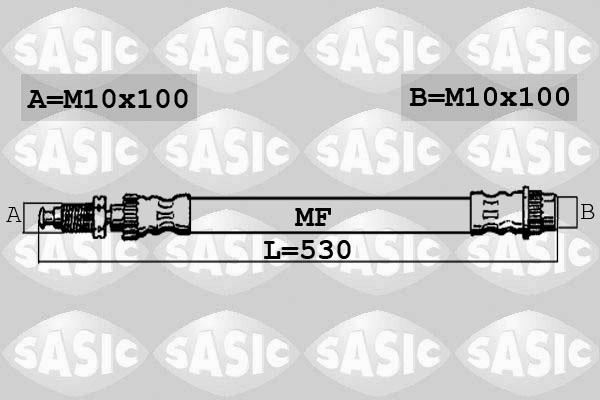 Sasic 6600044 - Тормозной шланг autosila-amz.com